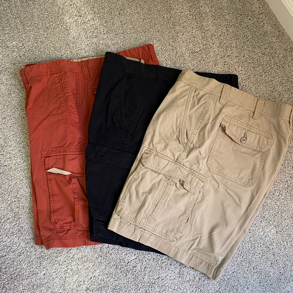3 pair of men’s shorts for the price of 1.